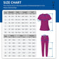 Women's Nursing Scrubs Short Sleeve Tops+Pants